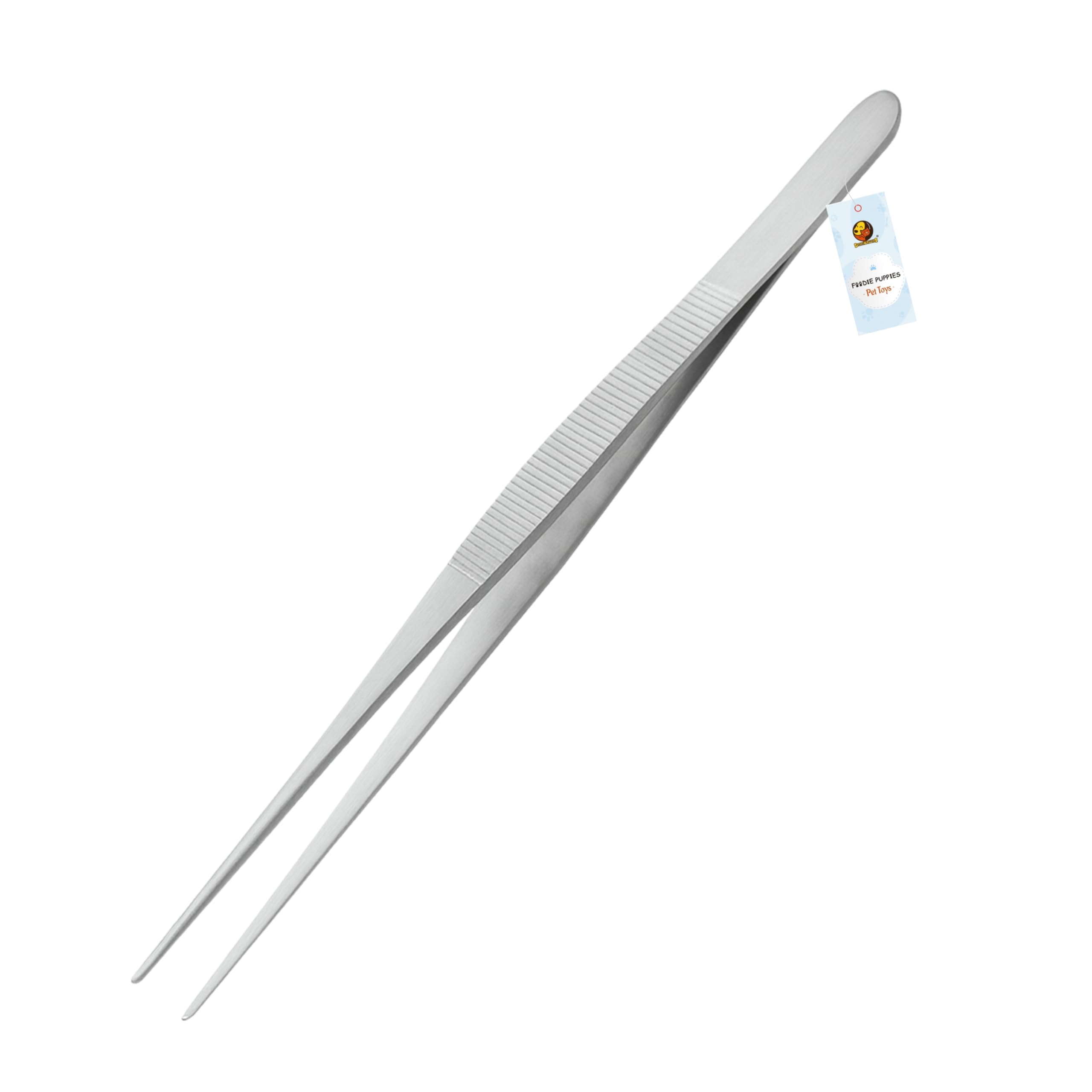 Foodie Puppies Stainless Steel Straight Aquarium Tweezers - (38Cm) Precision Aquascaping & Fish Tank Plant Handling Tool, Reptil