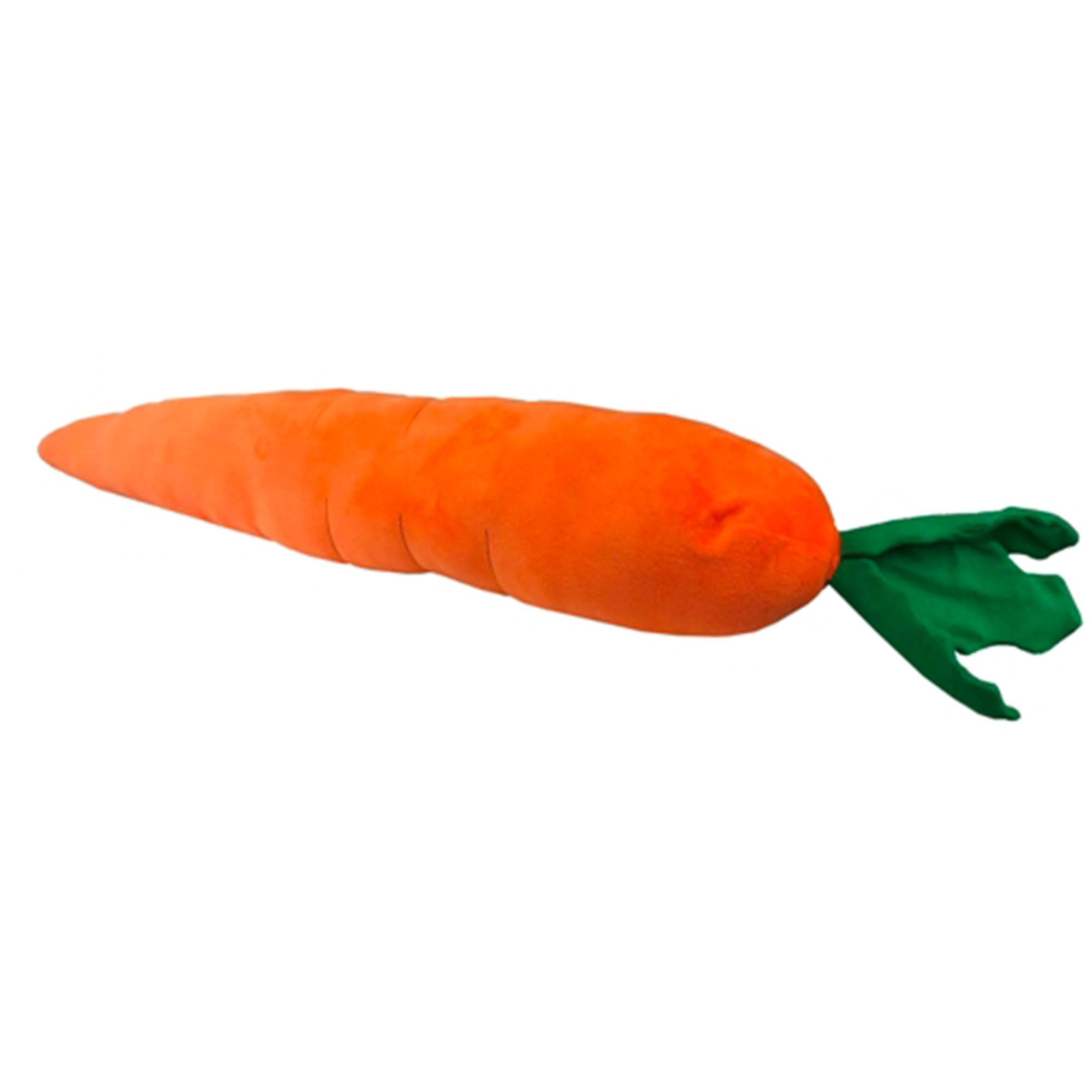 Petlou Durable Plush Multi-Squeaks And Crinkle Dog And Cat Toys, Vegetables And Rabbit Collection (L-Orange, 29-Inch Carrot), For All Breed Sizes