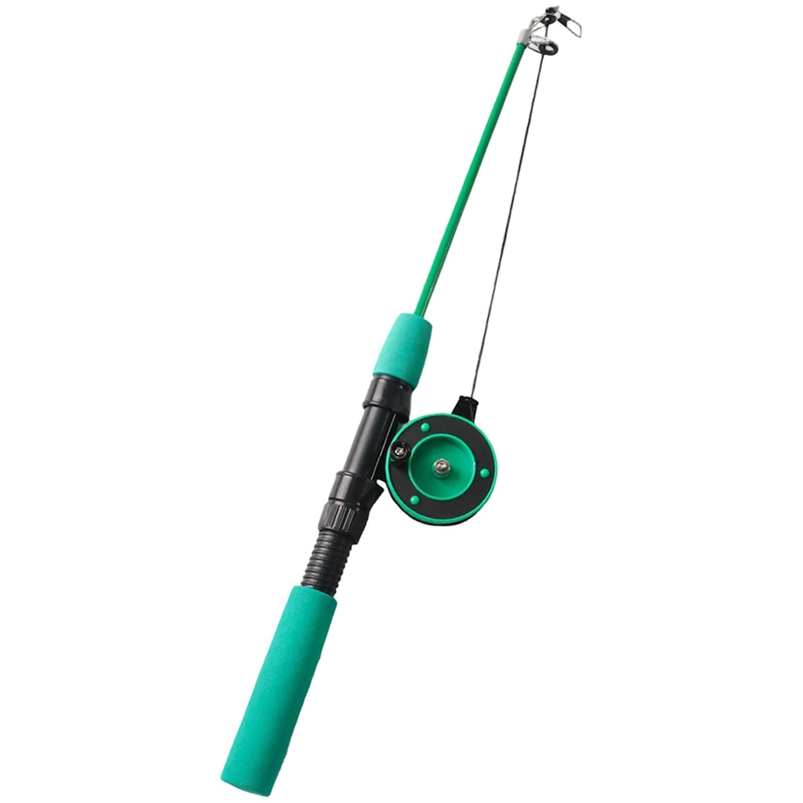 Calandis Cat Telescopic Teaser Wand Entertaining Sturdy Gift Lightweight Pet Supplies Green | Toys | Cat Supplies | Pet Supplies