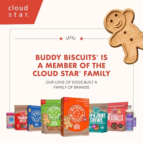 Buddy Biscuits 3.5 lbs. Bag of Crunchy Dog Treats Made with Natural Peanut Butter