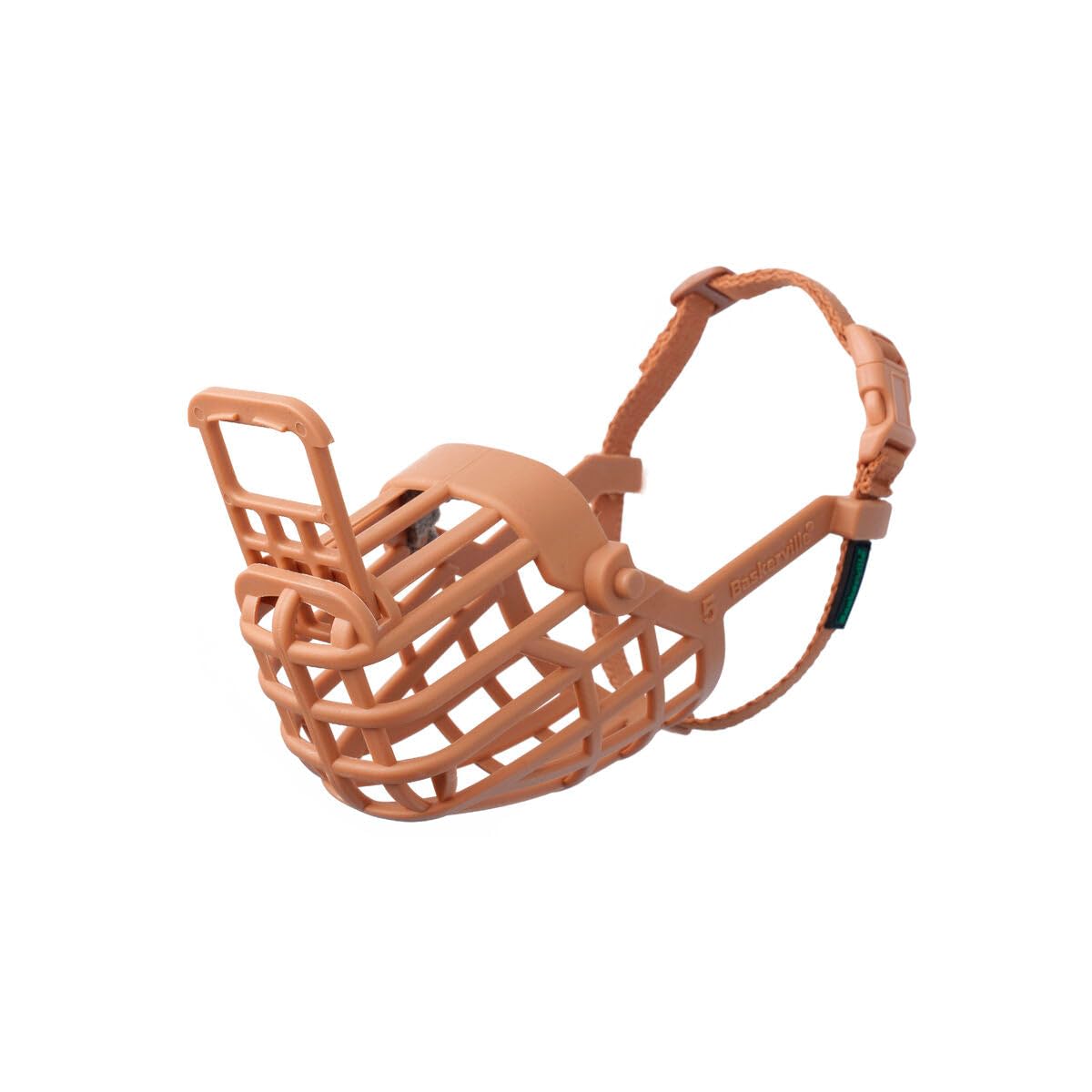Baskerville Classic Basket Muzzle - Dog can Pant and Drink, Prevents Biting and Food Waste Scavenging, Strong TPR, Breathable Do