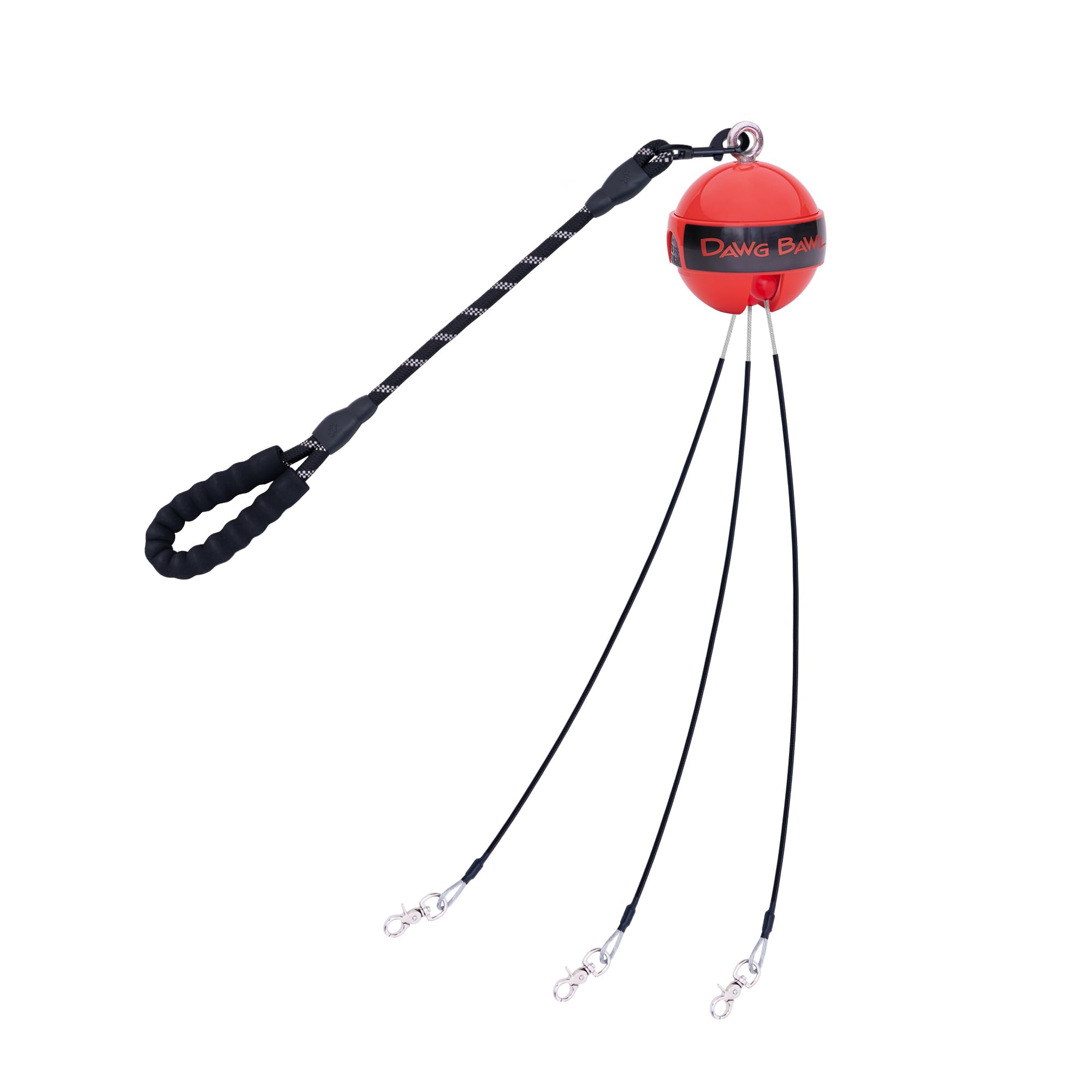 Dawg Bawl Multi Dog Leash Tangle Free (Up To 30 Pounds Each) Patented No-Tangle Design, Leads Adjust When Your Dogs Change Posit