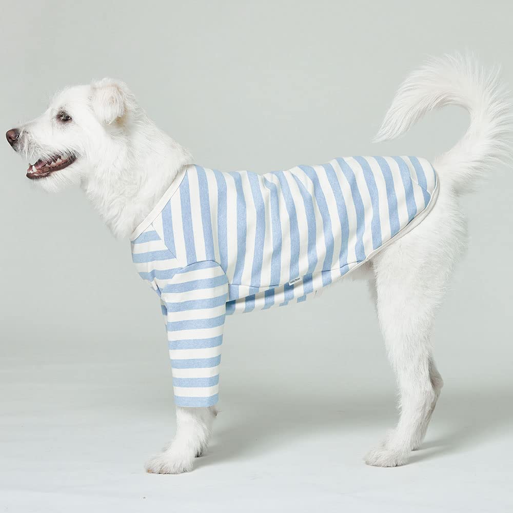 Lucky Petter Dog Cotton Shirts For Small And Large Dogs Rugby Striped T-Shirts Soft Breathable Dog Shirt Pet Clothes (2X-Large,