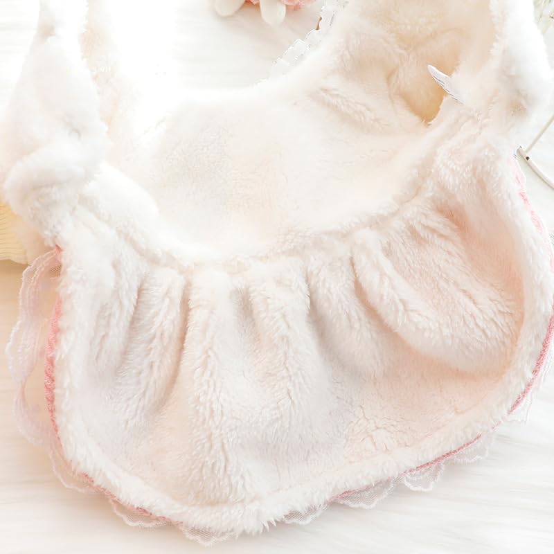 Aza Dog Princess Dresses For Small Dogs Lolita Clothes Lace Costume Bow Pet Girl Cute Coat Outfits Sunmmer Costumes (Xl,Pink)