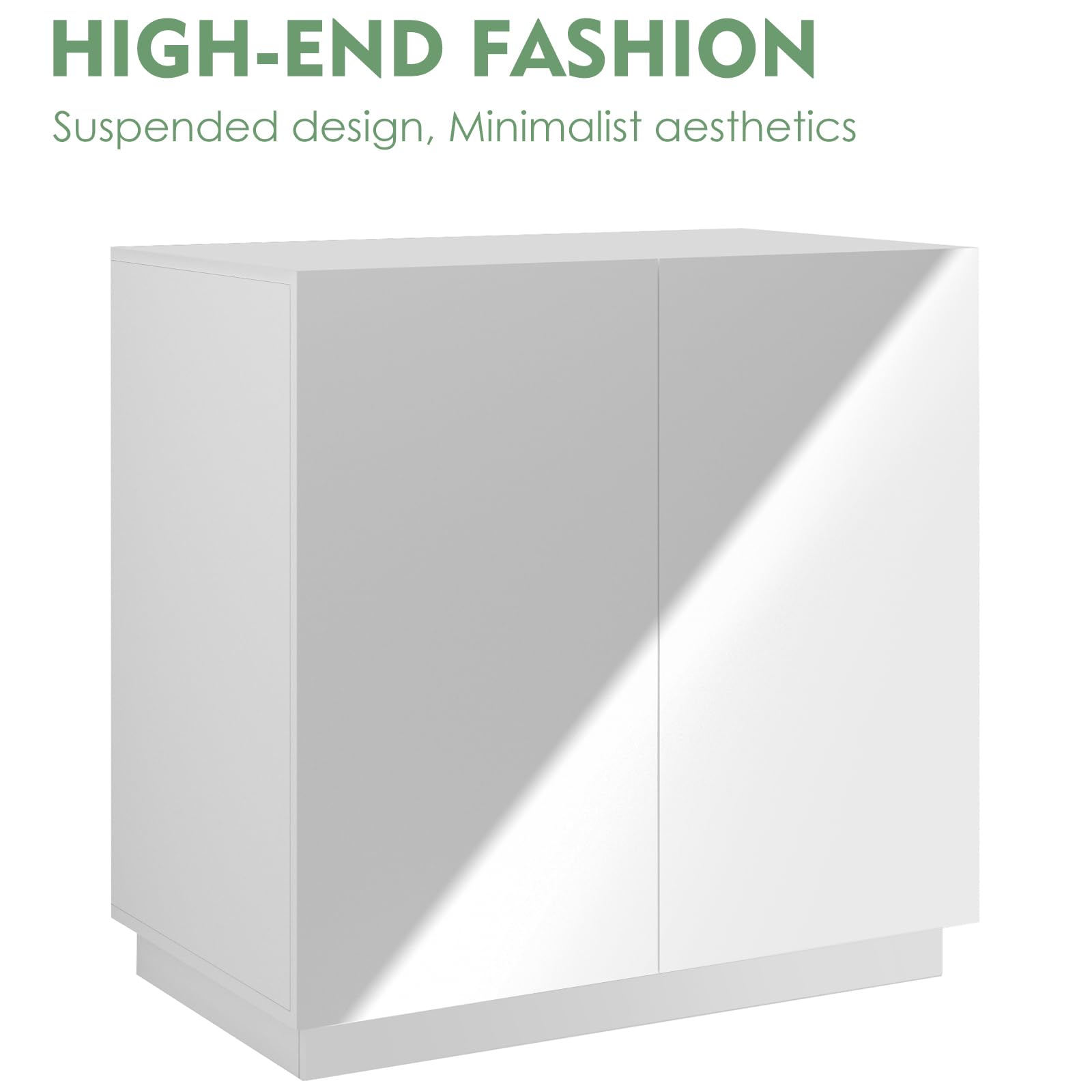 Amunrbrek Litter Box Enclosure, Large Litter Box Furniture, Modern Cat Litter Box Enclosure Furniture With Storage, Side Cabinet