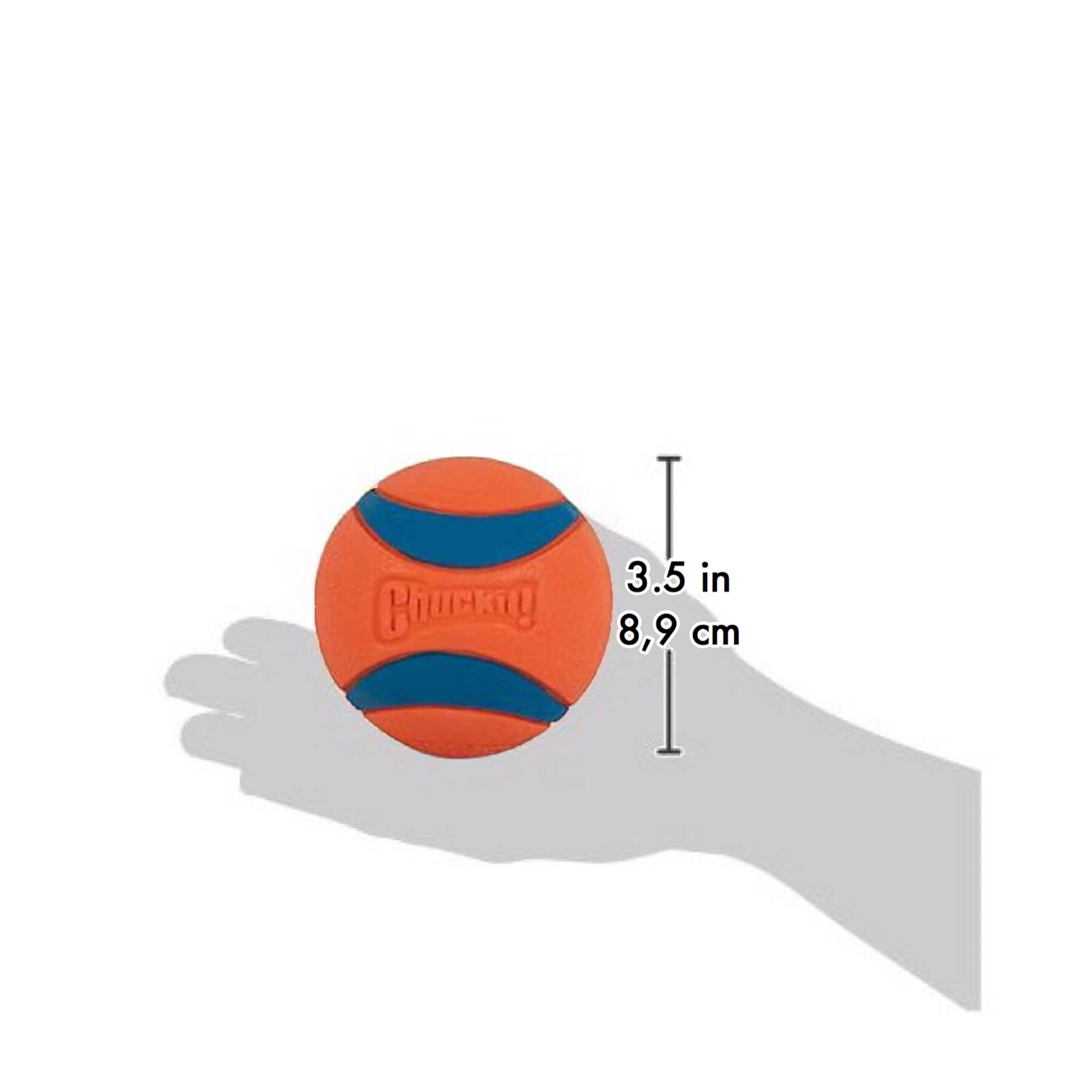 Chuckit! Ultra Ball Dog Toy - Size Xl - For Dogs 100+ Lbs - Made From Durable Rubber - Super Bouncy - Floats In Water - 3.5-Inch Diameter - Pack Of 1