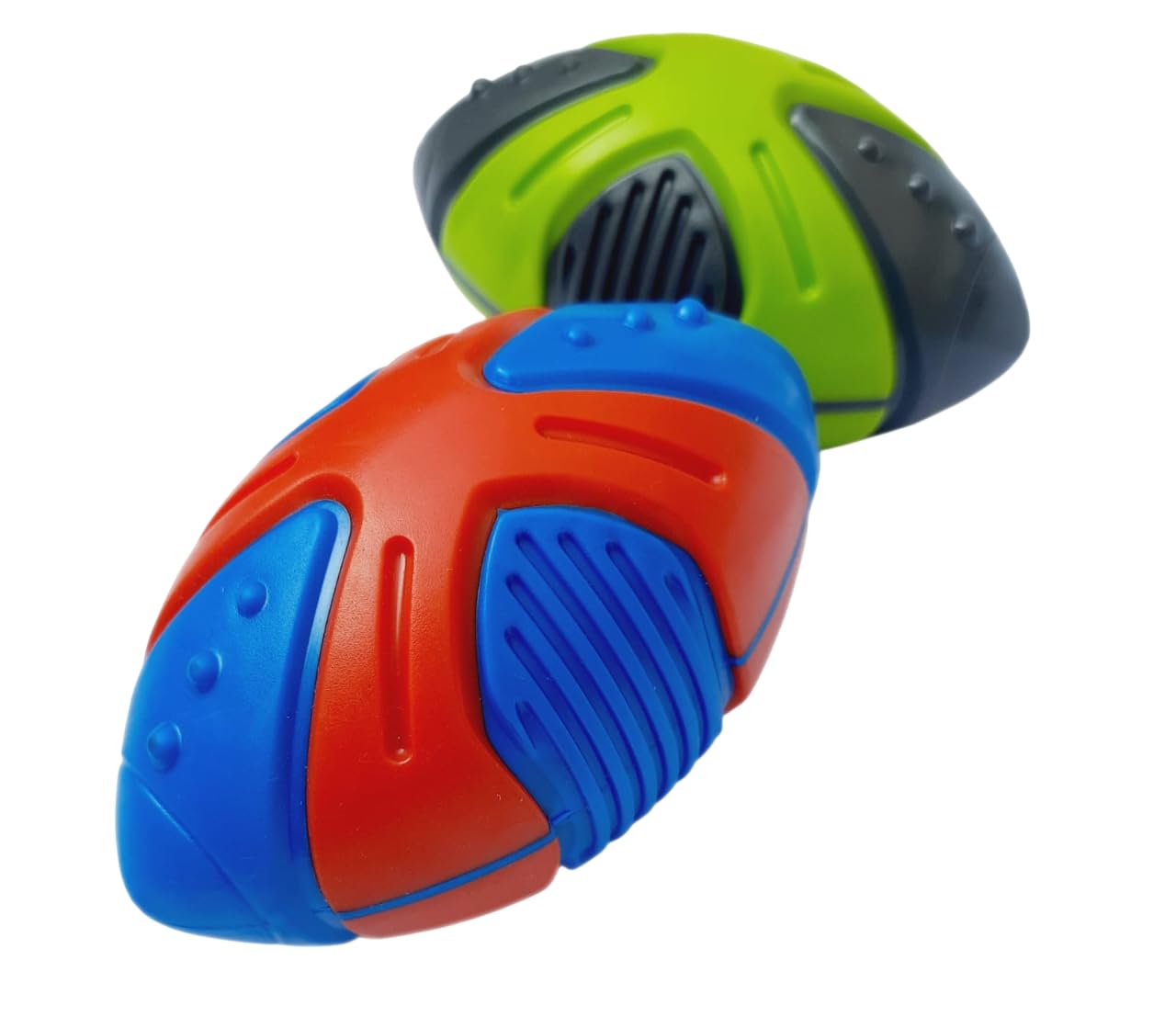 Canine Products Durable Textured Dog Toy  Bouncy, ChewFriendly Interactive Sphere for All Breeds (Rugby Ball Big)