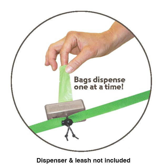 Neater Pet Brands Neater Bags Dog Waste Bag, No Rolls To Fuss With - Dog Poop Bags Dispense One At A Time, Doggie Poop Bag With