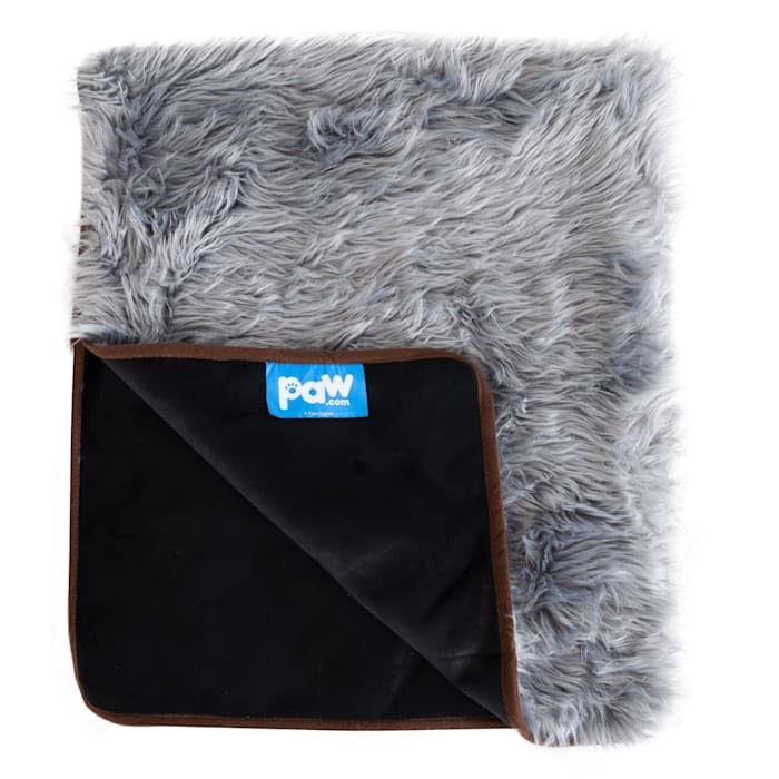 Paw Brands PupProtector Waterproof Dog Throw Blanket, 60 L X 50 W X 1.5 H, Charcoal Grey