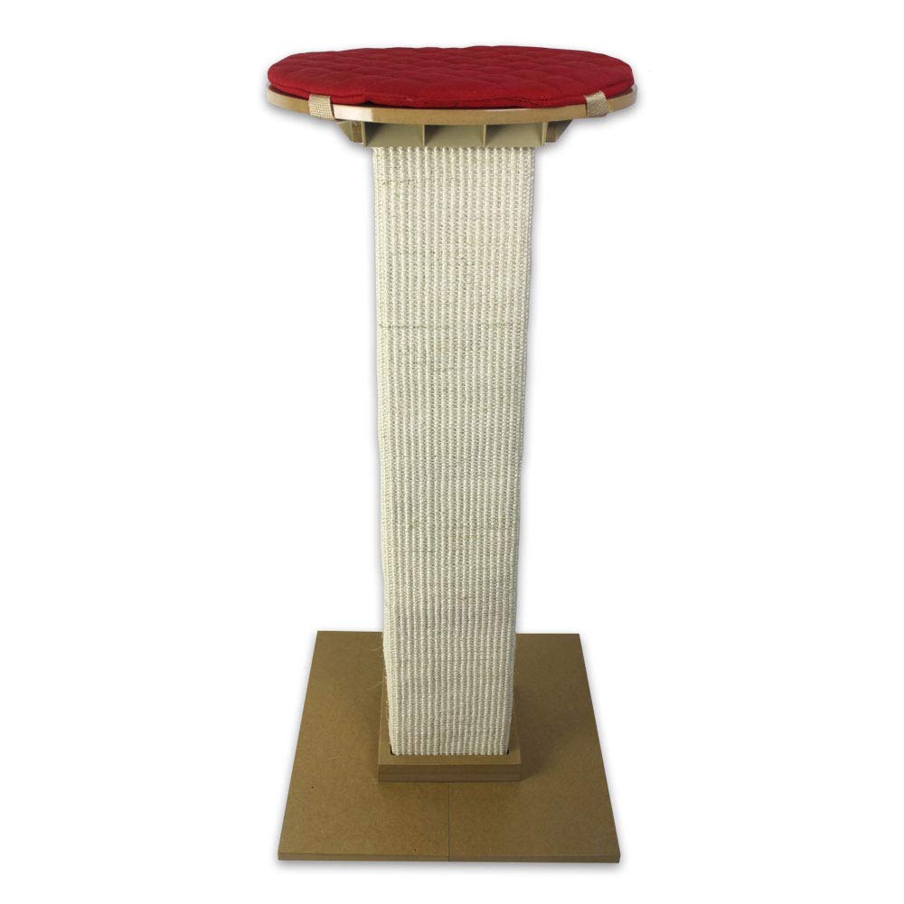 Smartcat Perch For The Ultimate Scratching Post, Color-Red