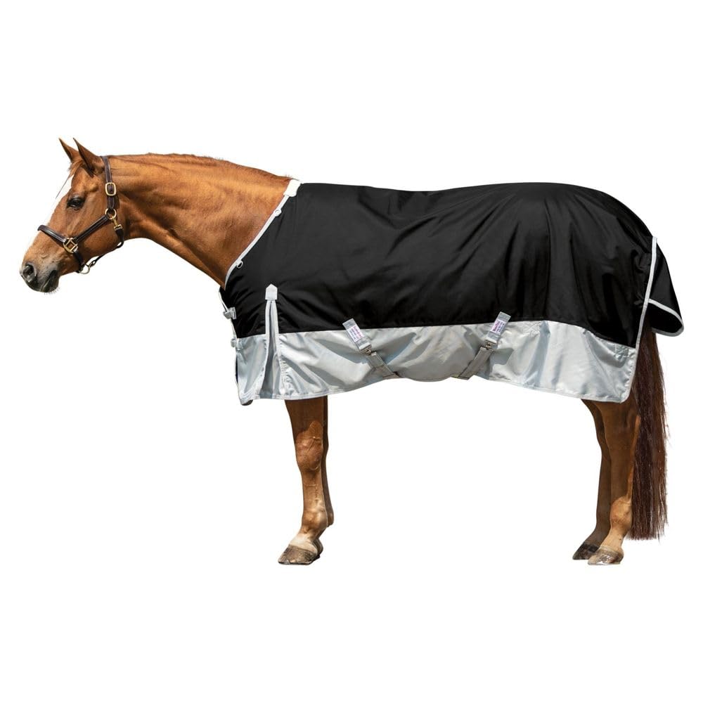 Dura-Tech Viking Horse Turnout Sheet | Open Front with 2 Buckle | Waterproof, Windproof & Breathable Blanket | Criss-Cross Surci