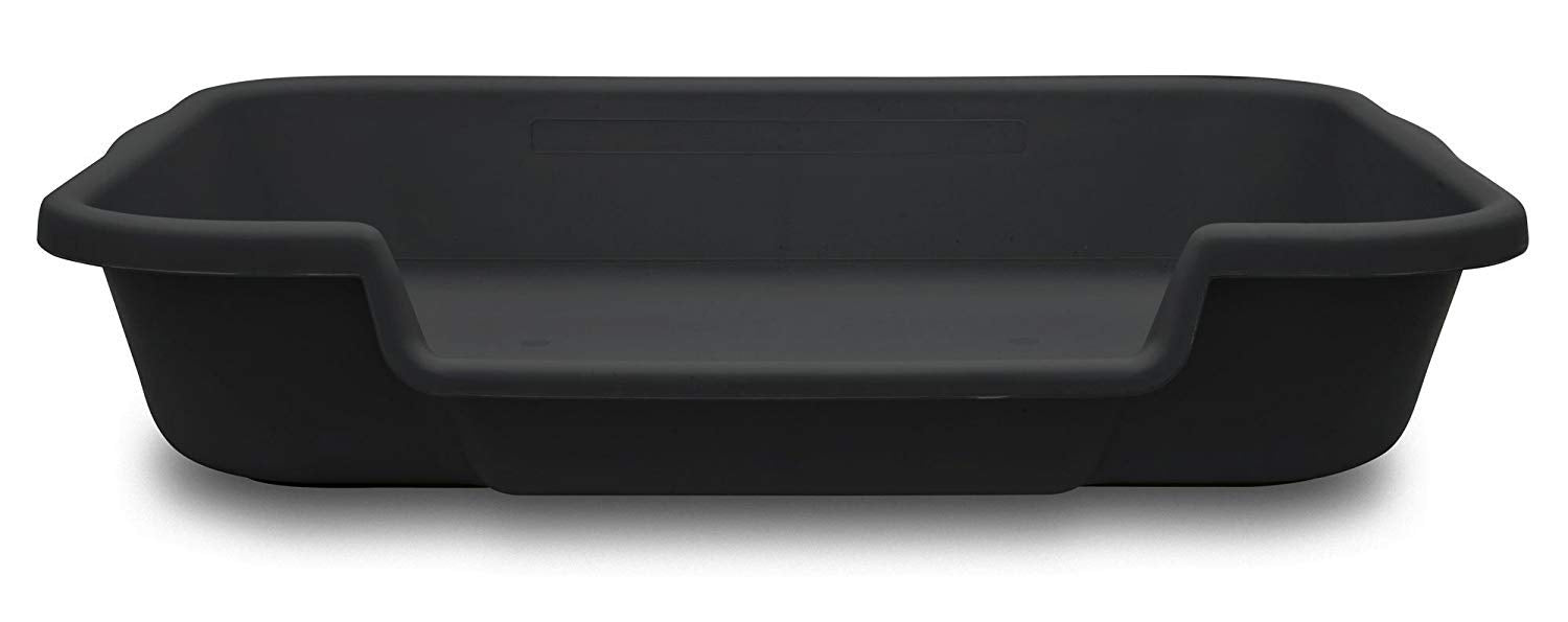 Puppygohere Dog Litter Box, Large Size, Blacksmithe Black, Durable & Pet Safe Puppy Litter Box, Indoor Open Top Entry Dog Litter Pan, Comfortable For Dogs, Great For Dogs Up To 20 Lbs