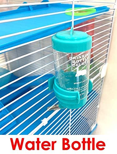2-Levels Hamster Habitat Home House Rodent Gerbil Mice Rats Animals Critters Cage Expansible And Customizable With Hide House Ru