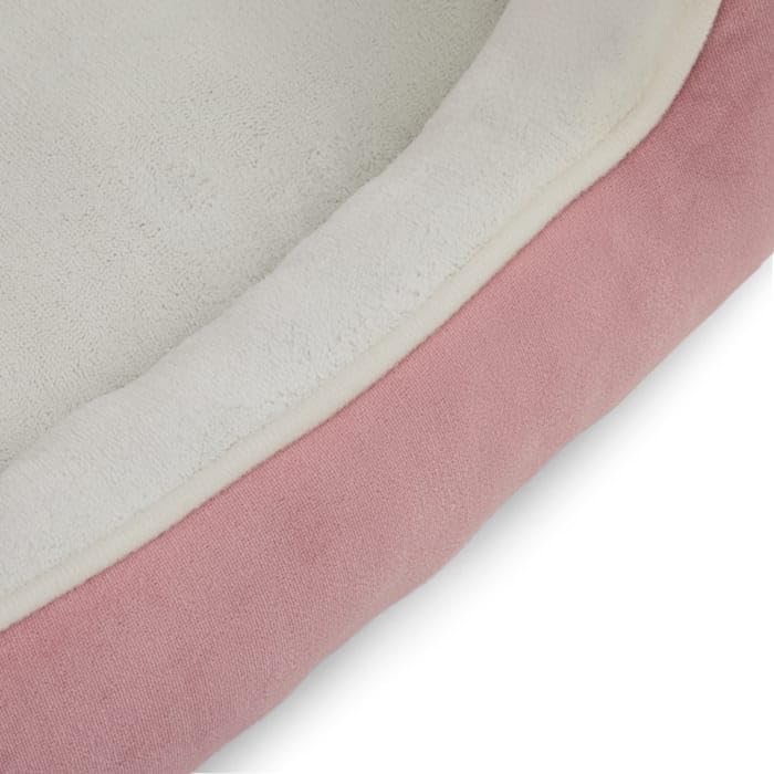 Everyyay Essentials Dog Bed Bundle, 36'' L X 30'' W X 6.5'' H, Large, Pink