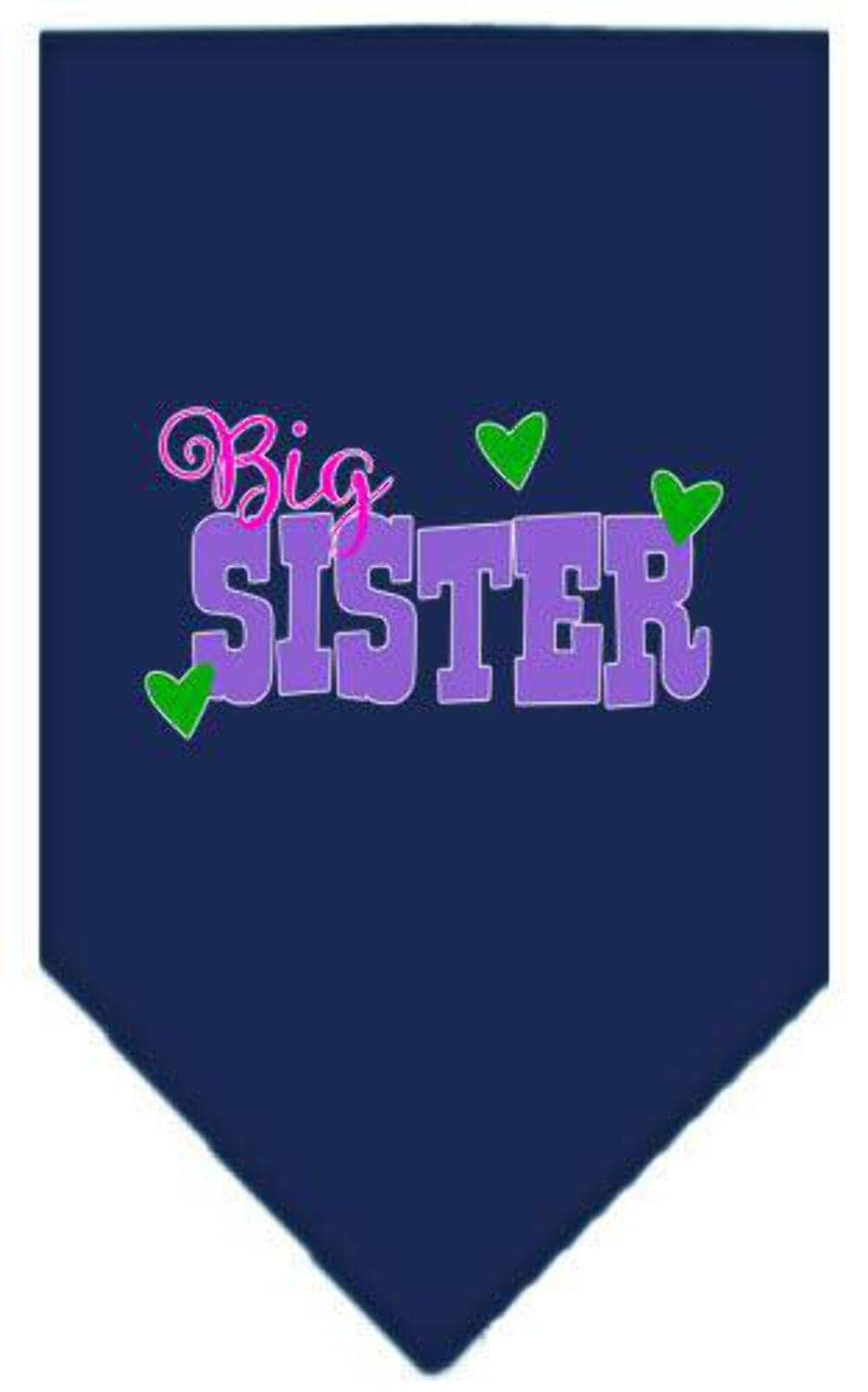 Mirage Pet Products Big Sister Screen Print Bandana Turquoise Large