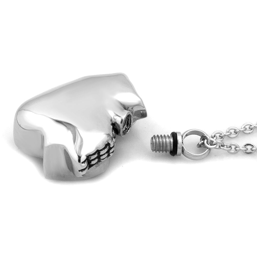 Cooljewelry Urn Necklace Ashes Cute Pet Angel Cat Memorial Keepsake Pendant Cremation Stainless Steel Jewelry With Fill Kit