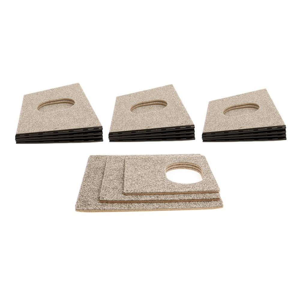 Happystack Cat Tower Model HS3SQTAN1 Pyramid Design in Tan Indoor/Outdoor Carpet