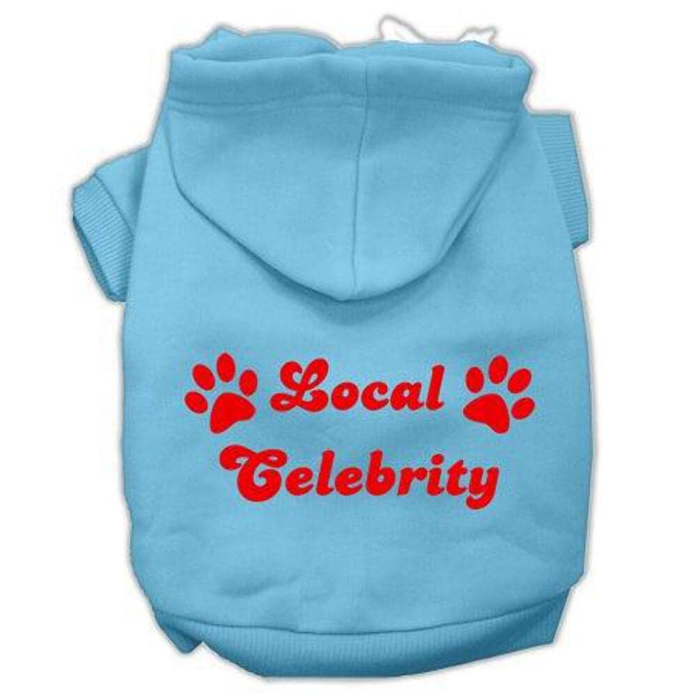 Pet Dog & Cat Hoodie Screen Printed, Local Celebrity Purple XS (0-3 lbs.)