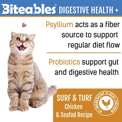 Get Naked Digestive Health Biteables Soft Cat Treats Surf and Turf Flavor