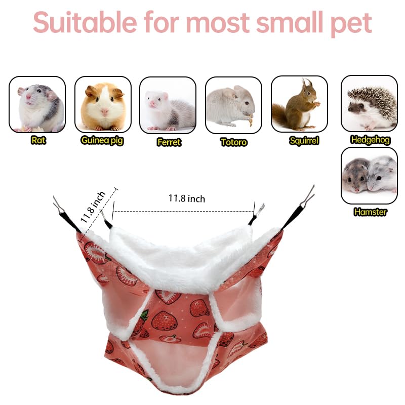 Rat Ferret Hammock Toys Cage Accessories, Guinea Pig Hideout Tunnel, Warm Bed For Rat Ferret Guinea Pig Sleep Hide And Play (5.T