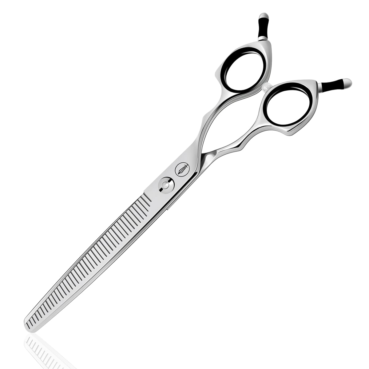 Hashimoto Straight Fluffer Scissors For Dog Grooming, 42 Teeth, 50% Thinning Rate, 7.0 Inch, Light Weight, Designed To Remove Bu