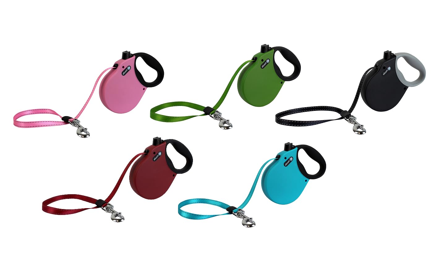 Alcott Adventure Retractable Leash, Extra Small, Green