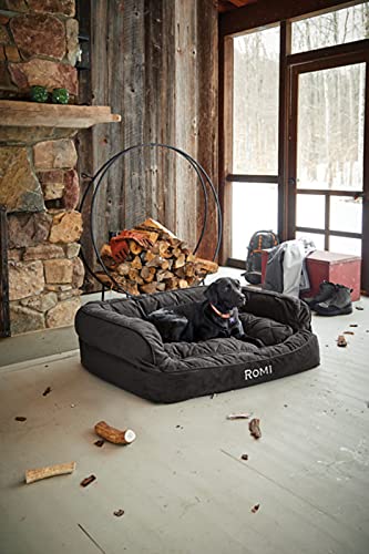 Orvis Comfortfill-Eco Couch Dog Bed, Slate - Large