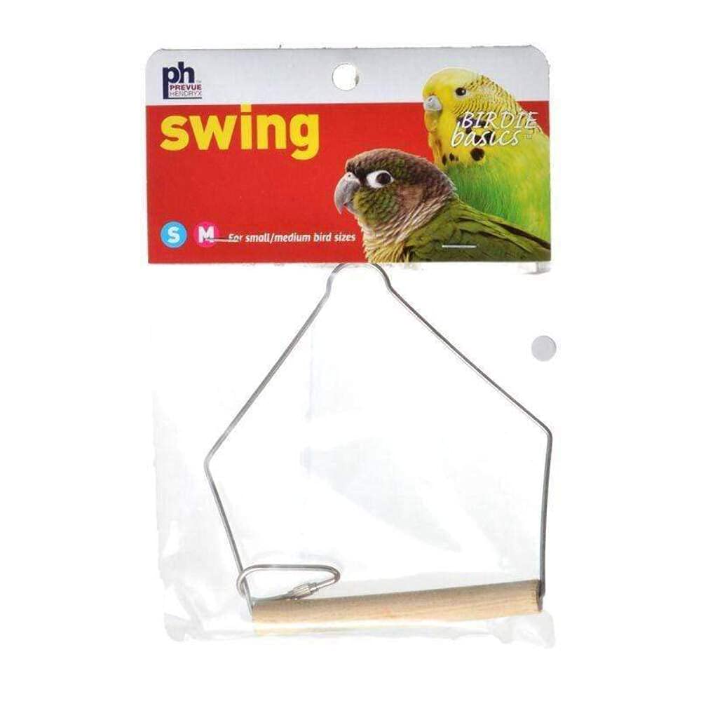 Prevue Pet Products Birdie Basics 3X4 Inch Birch And Wire Swing