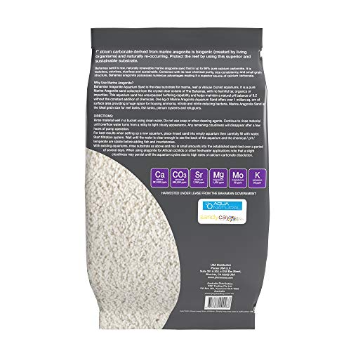 Coarse Aragonite 10Lb Sand For Reef, Saltwater And Marine Aquariums