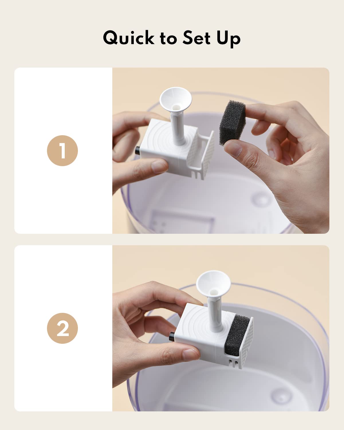 Homerunpet Cat Water Fountain Wireless Pump 3Rd Compatible With Model Wf20&Cf20