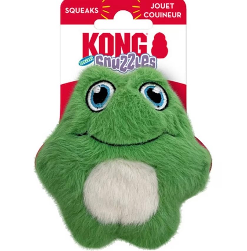 Kong Snuzzles Kiddos Mini Squeaker Dog Toy Extra Small (Frog)