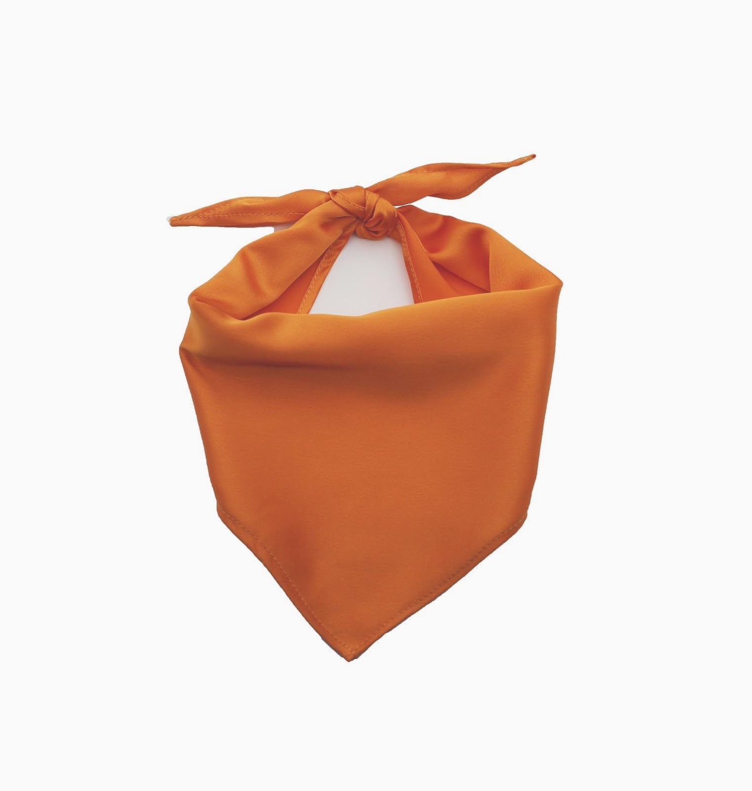 Eechicspace Orange Dog Bandana Chiffon Solid Color Dog Scarf For Small Medium Large Dogs
