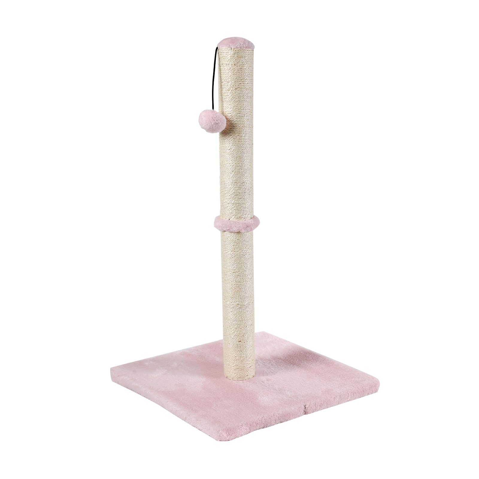 Dimaka Tall Cat Scratching Post, Claw Scratcher with Sisal Rope and Covered with Soft Smooth Plush, Vertical Scratch [Full Strec