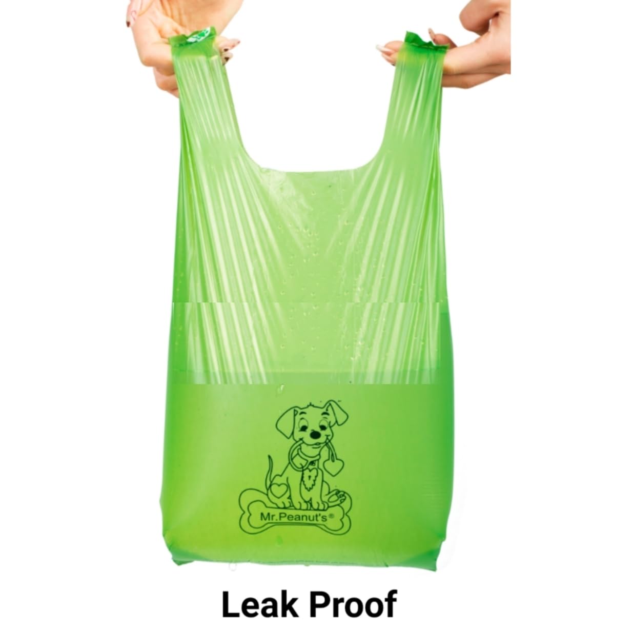 Mr. Peanut's XL Pooper Scooper Sized 13X11'' Recycled Waste Poop Bags Made From Plants - 160 Count