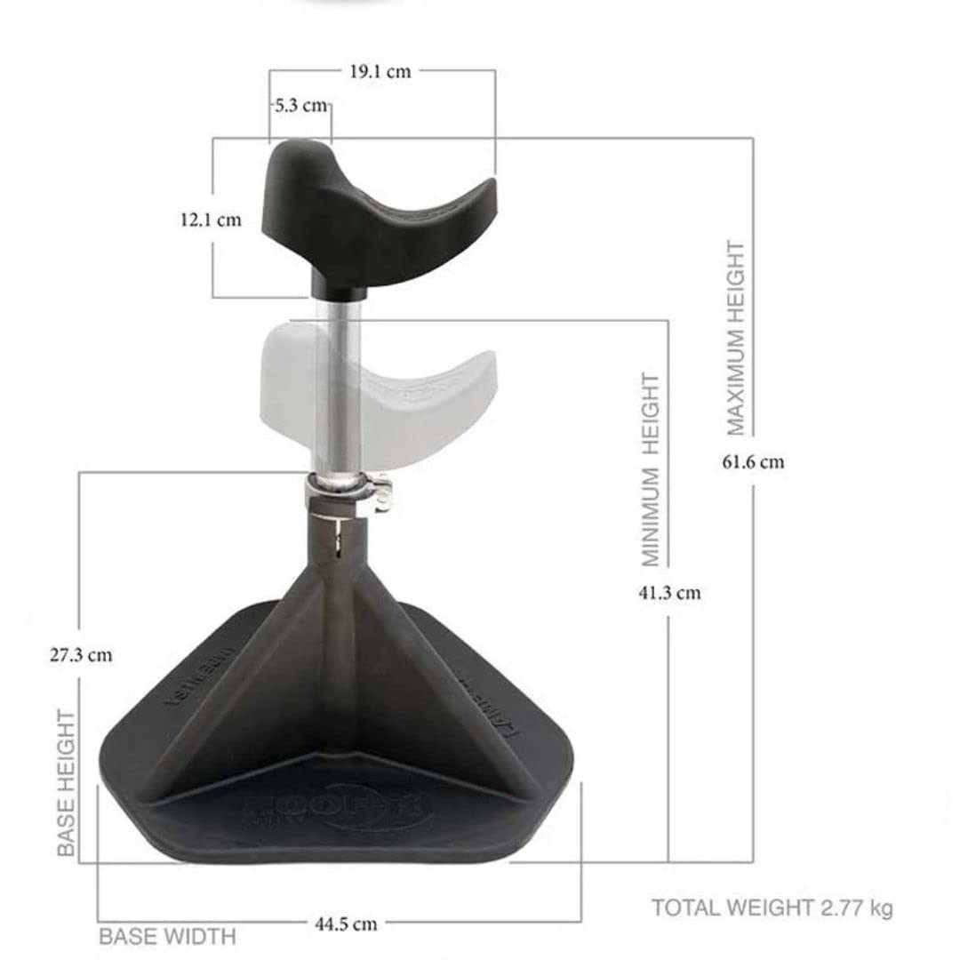 HOOF-IT Blacksmith Farrier Horse Hoof Stand - Standard Size, Black, Model HI-BS-BLK