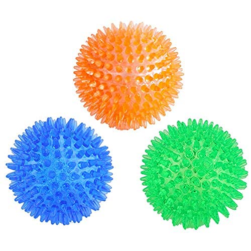 PSK PET MART Puppy Chew Toys Dog Puppy Cat Pet Led Whistle Squeaky Squeaker Chew Sound Ball Playing Toy Toys Dog Teething Dog Ba