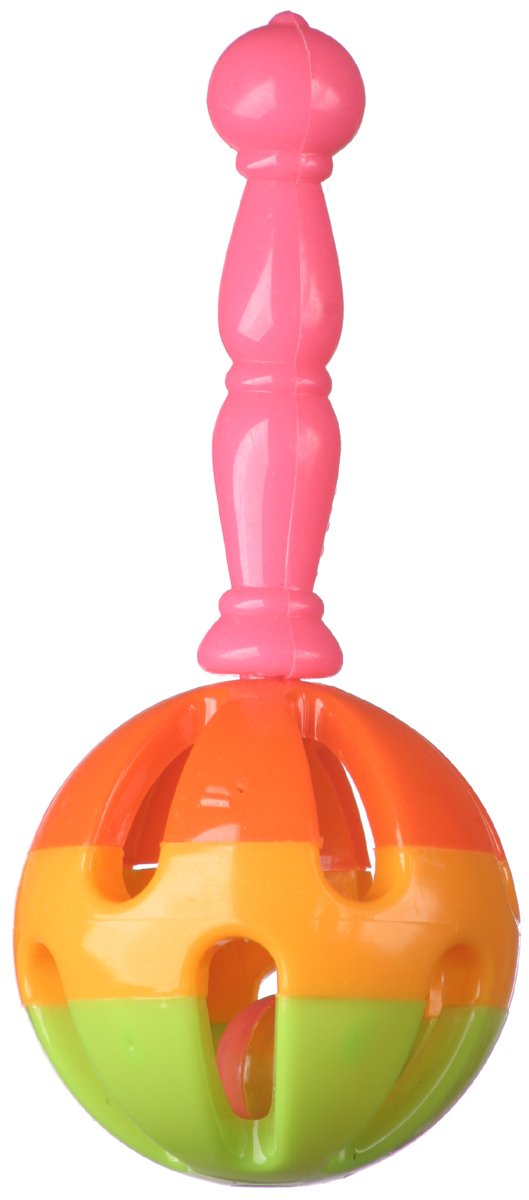 Super Bird Creations Sb1054 Maraca Rattle Bird Foot Toy, Medium/Large Bird Foot Toy, 6' X 2.5'