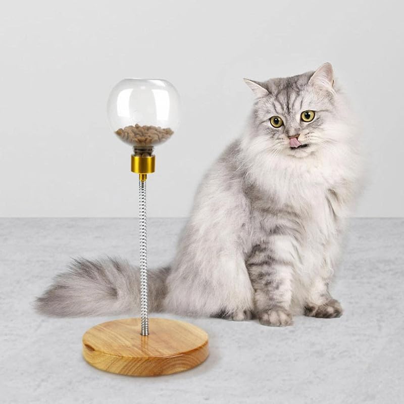Kittupet Cat Tumbler Toy Cat Feeder Ball Pet Interactive Play Toy Cat Food Dispenser Cat Tumbler Toy Large Cat Tumbler Toy