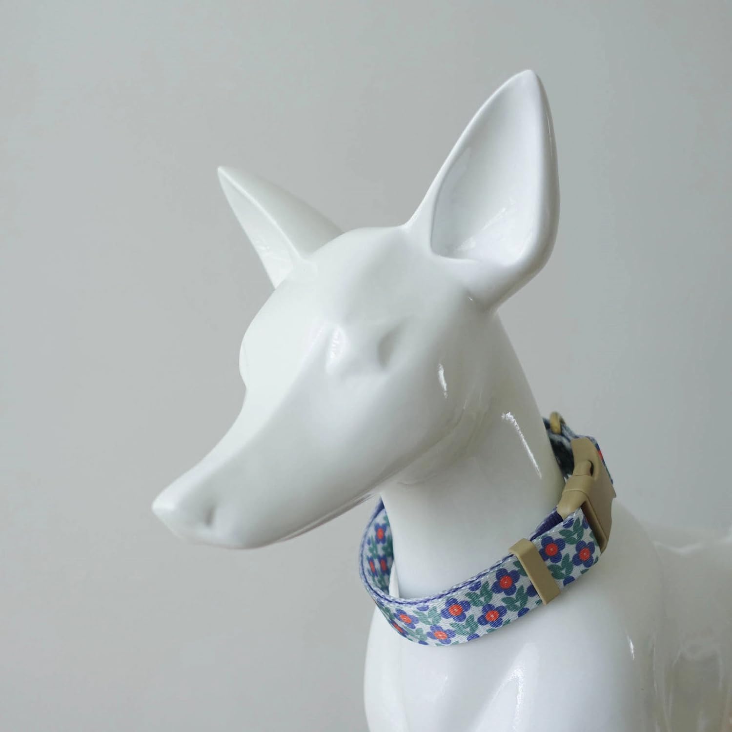 Yudote Designer Dog Collar In Floral Pattern Cute Dog Collars For Small Medium Large Dogs And Puppy (Purple Flower,L)