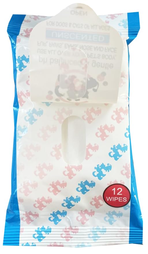 Scoochie Pet Carlies Premium Multi Purpose Pet Wipes, Set Of 12