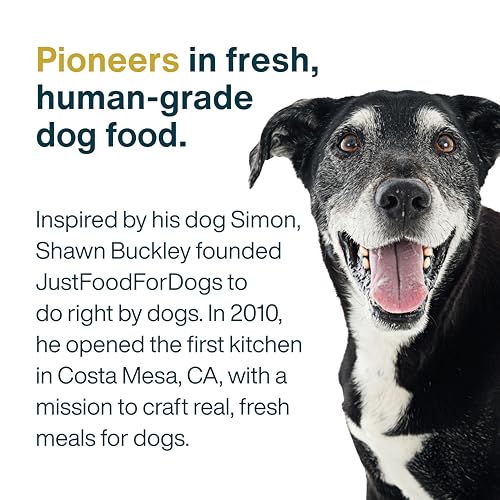JustFoodForDogs Pantry Fresh Wet Dog Food, Complete Meal or Dog Food Topper, for Sensitive Stomachs, Balanced Remedy Human Grade