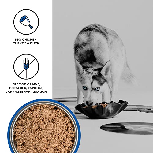 BIXBI Liberty Grain-Free Canned Wet Dog Food, Game Bird Feast Recipe, 12.5 oz. Cans (Pack of 12)