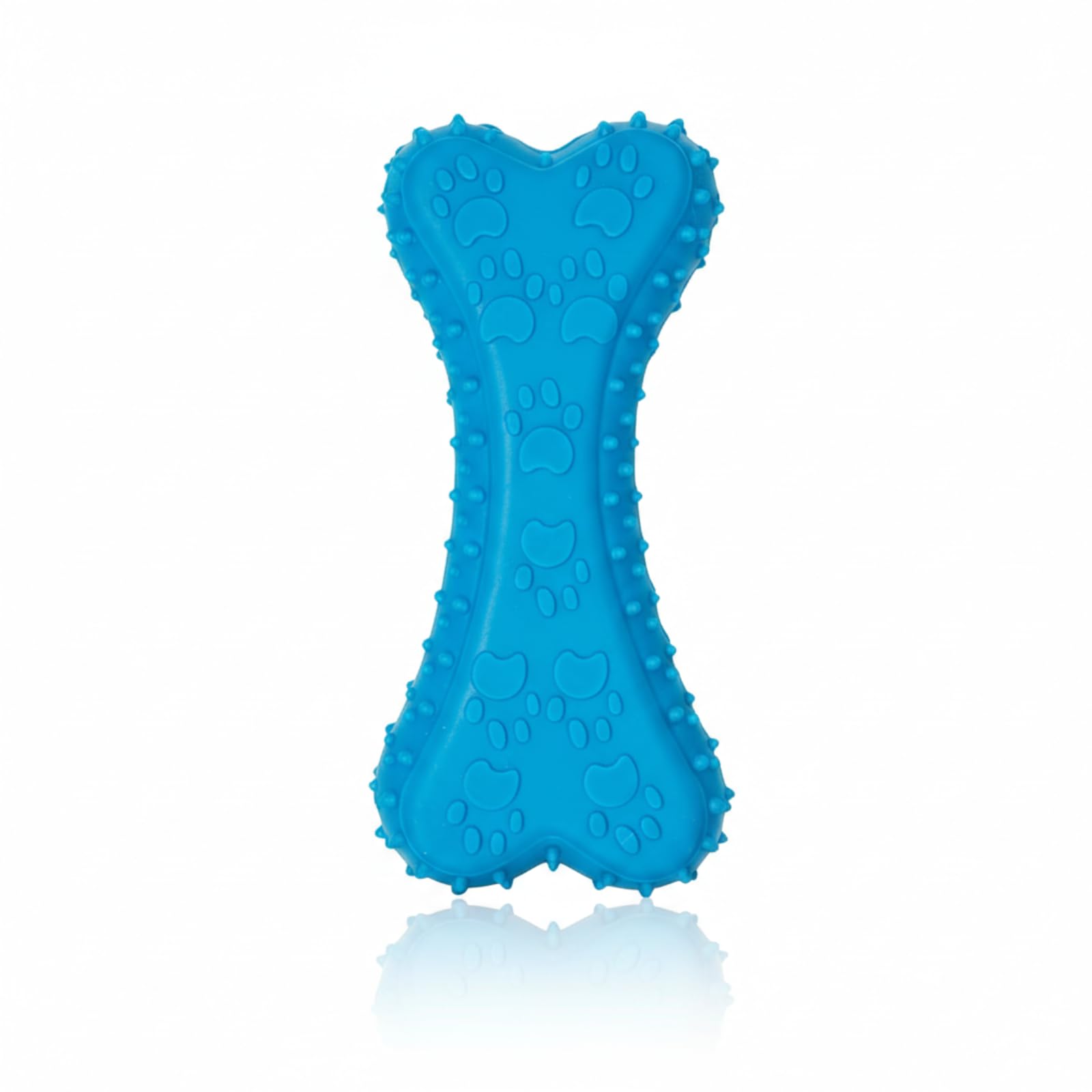 Bohobark Rubber Bone Dog Chew Squeaky Toy  Durable Chewing Toy For Small To Medium Dogs  Dental Cleaning, Squeaky Sound Fetch 