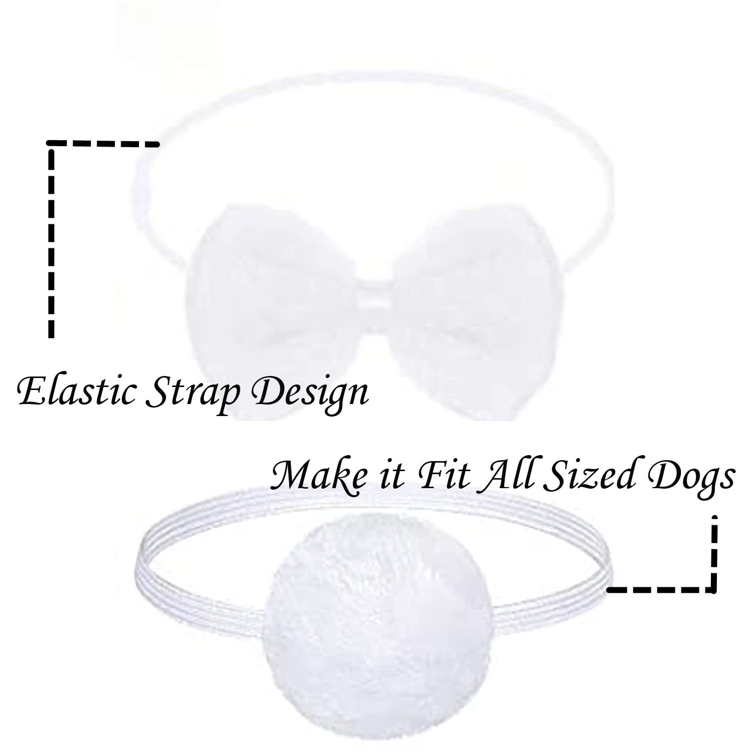 Dog Bunny Costume, Bunny Ears For Dogs, Easter Dog Bow Tie And Rabbit Tail