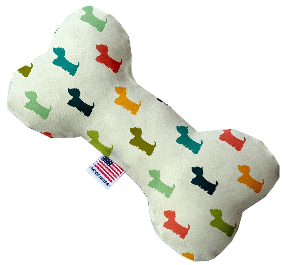 Pet & Dog Plush Heart or Bone Toy, &quot;Westie World Group&quot; (Available in different sizes, and 4 different pattern options!) It's A Westie World 8&quot; Plush Bone