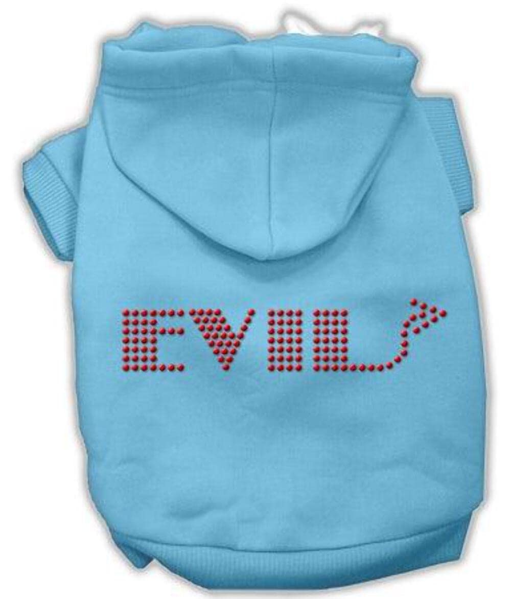 Mirage Pet Products 10-Inch Evil Hoodies, Small, Baby Blue