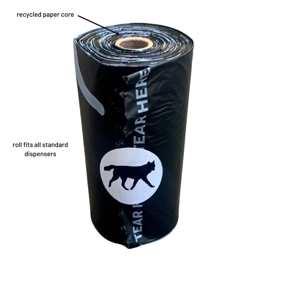 Premium Plant-Based Dog Waste Bags - Certified Compostable Waste Bags For Eco-Friendly Cleanup - Unscented Bags-Fits All Standar