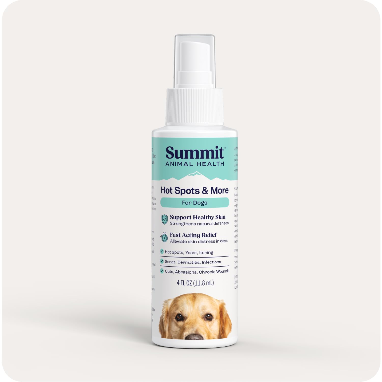 Summit Hot Spots & More Spray for Dogs (Formerly SummitSkin), All-Natural Dog Wound Care, Healing Aid, Skin Repair, Hot Spot Rel