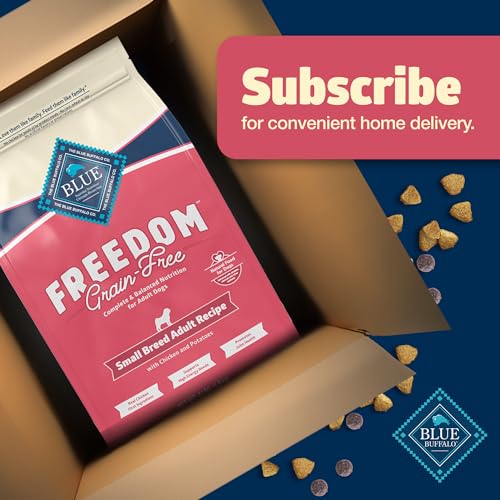 Blue Buffalo Freedom Grain Free Natural Adult Small Breed Dry Dog Food, Chicken 4-lb