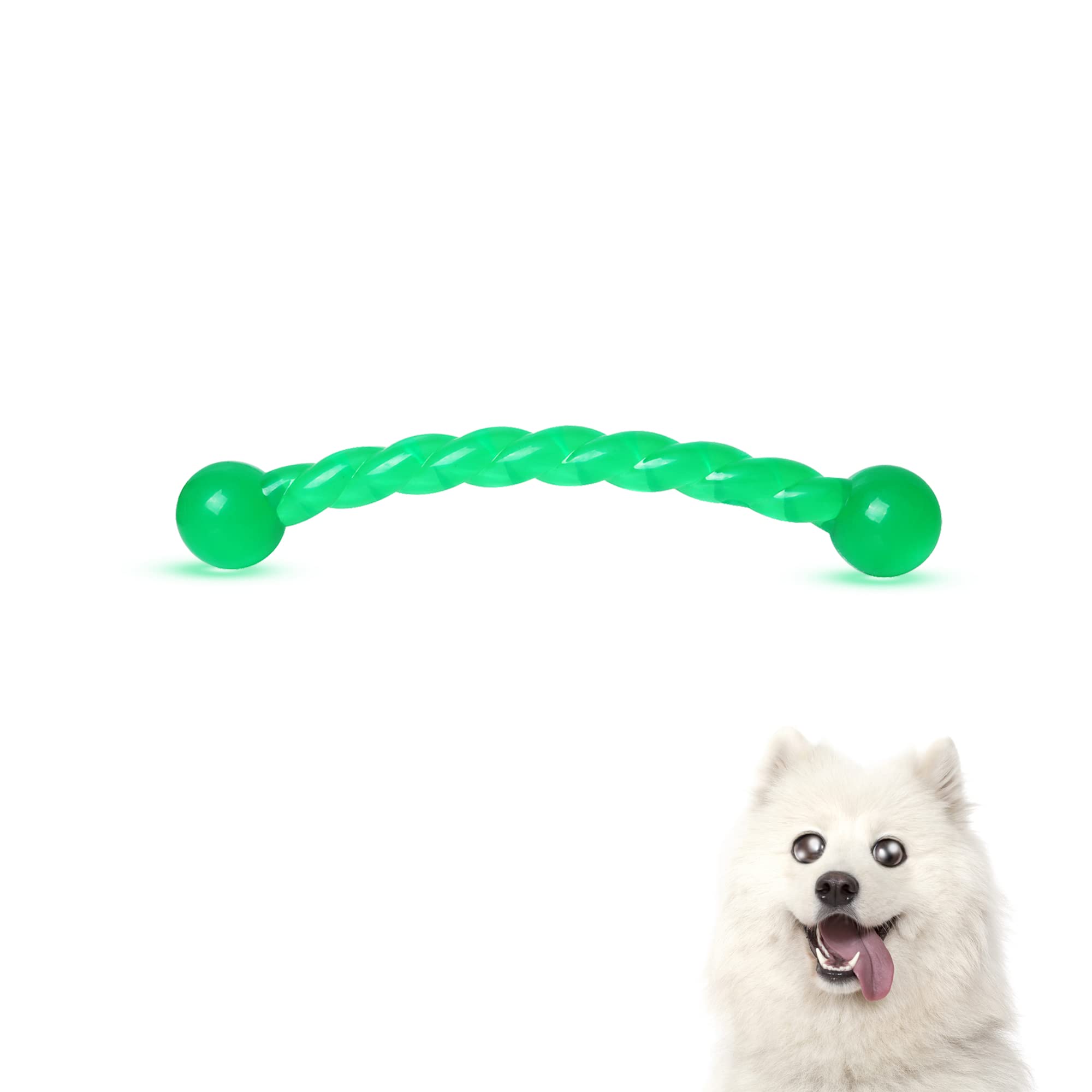 Ycozy Dog Chew Toys 11'' Long For Small/Medium Dogs Aggressive Chewers, Rubber Puppy Dog Rope Toys Knot Dental Teething Toys Almost Indestructible Washable